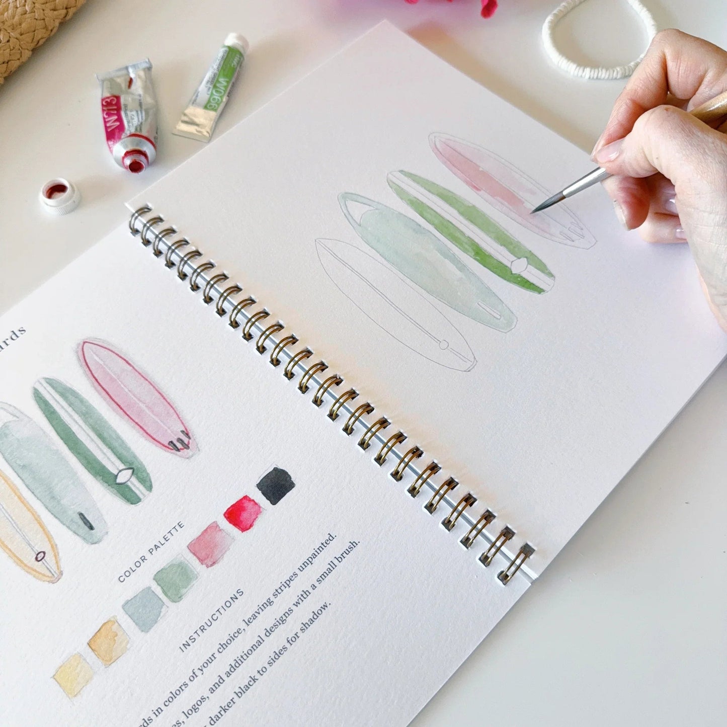 Emily Lex Studio Tropical Watercolor Workbook available at The Good Life Boutique