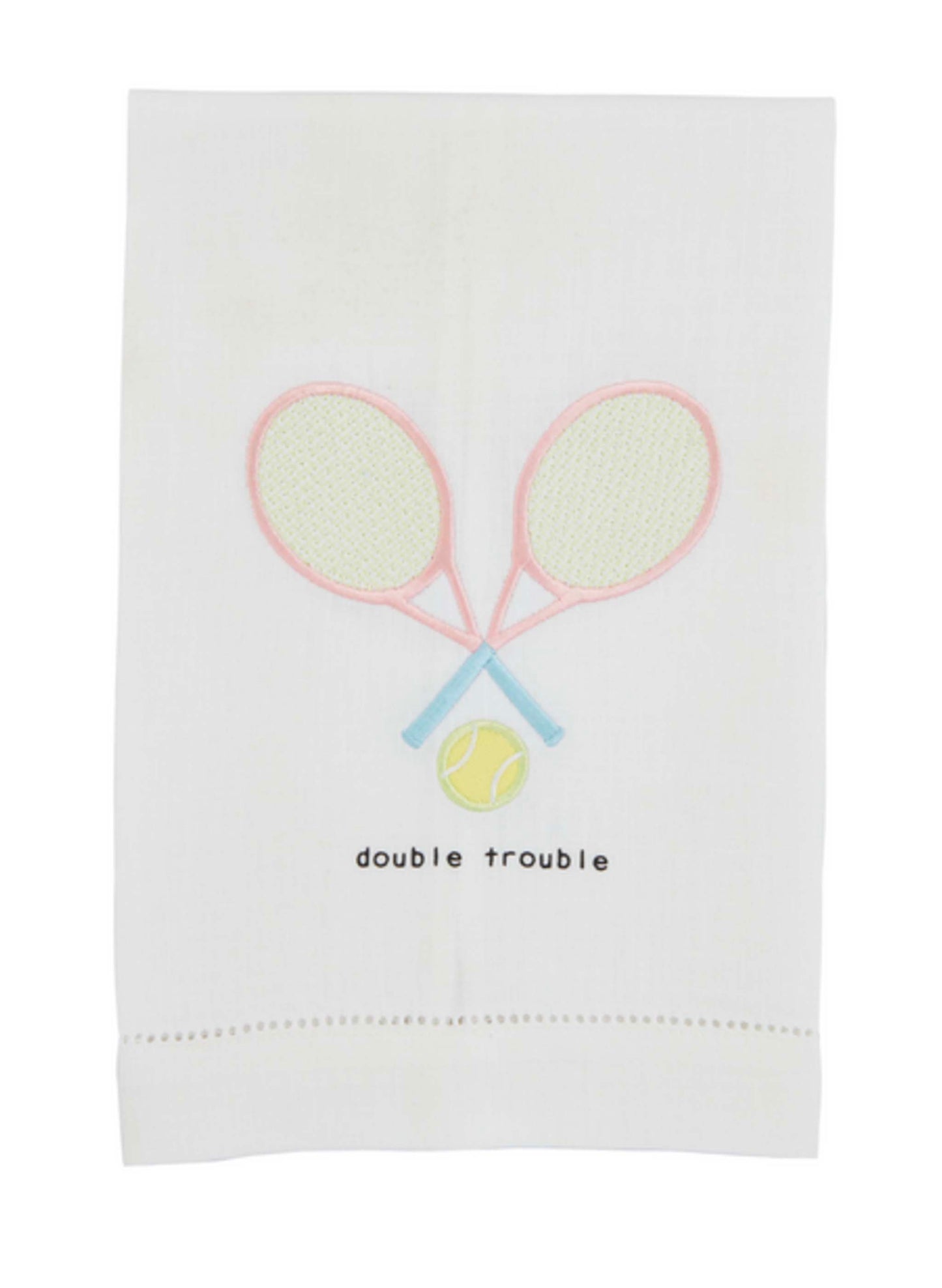 Mud Pie Double Trouble Tennis Towel available at The Good Life Boutique