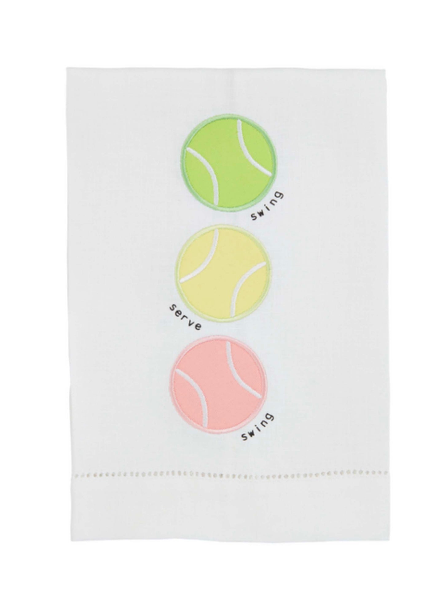 Mud Pie Triple Racket Tennis Towel available at The Good Life Boutique