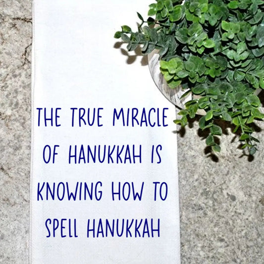 Geez Louise Goods The True Miracle Of Hanukkah available at The Good Life Boutique