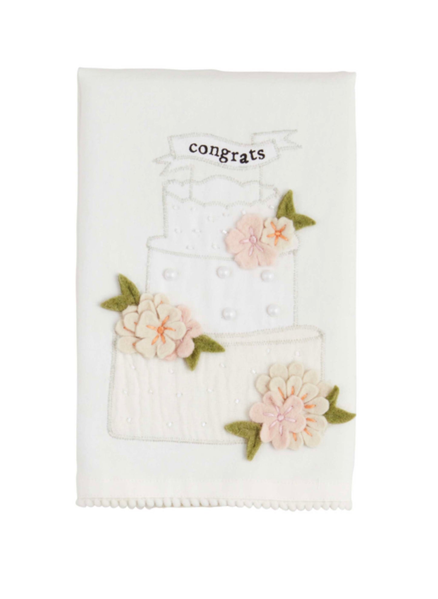 Mud Pie Congrats Wedding Tea Towel available at The Good Life Boutique