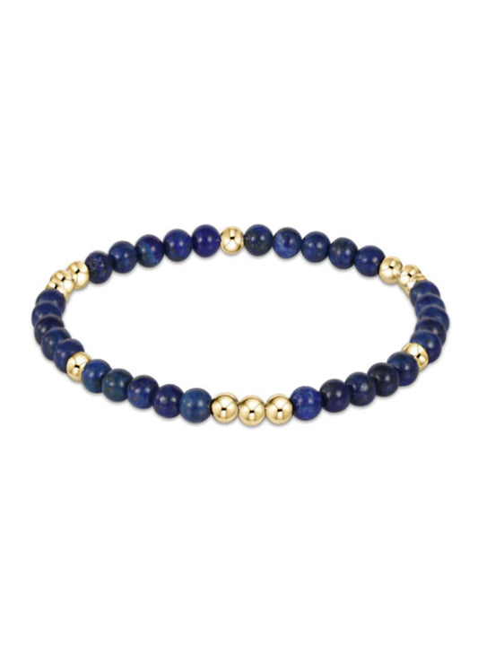 enewton design Worthy Pattern 3mm Bead Bracelet - Lapis available at The Good Life Boutique