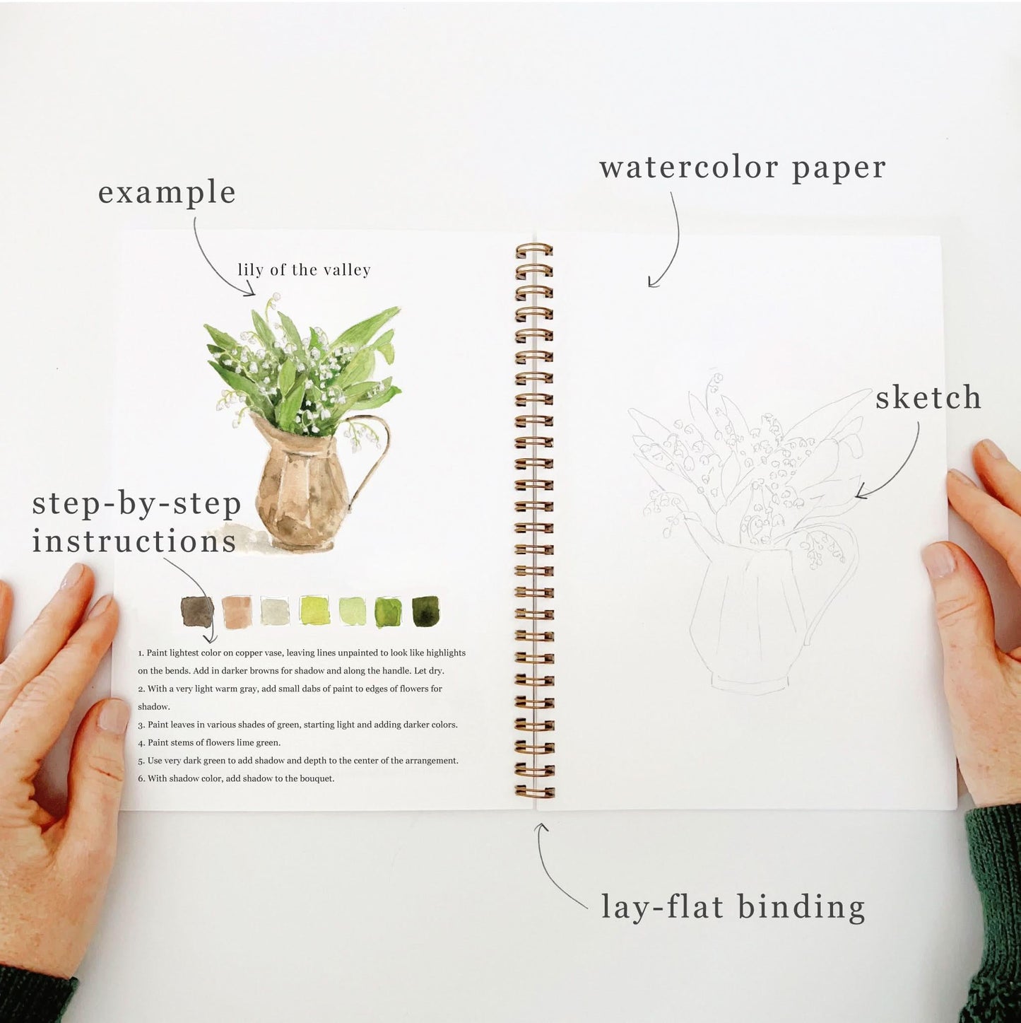 Emily Lex Studio Bouquets Watercolor Workbook available at The Good Life Boutique