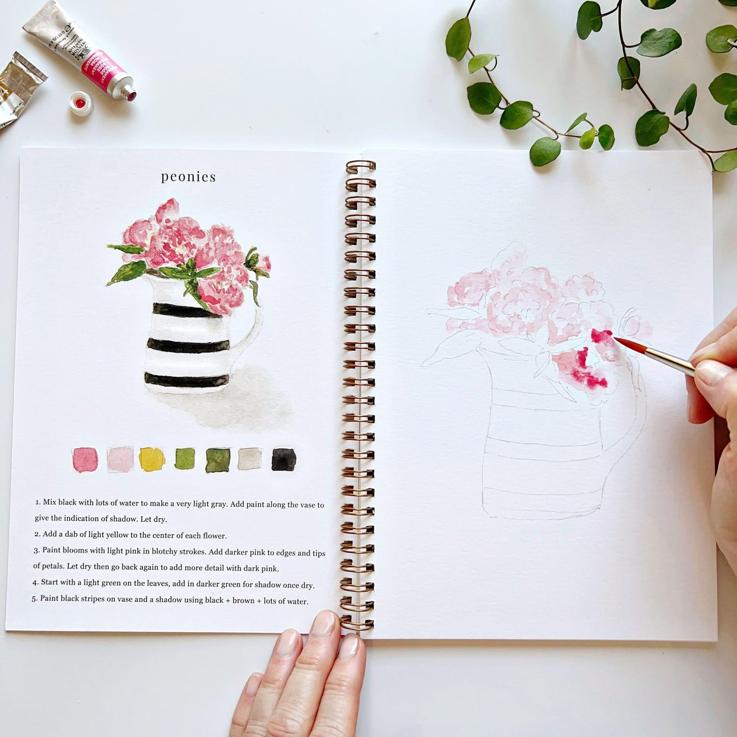 Emily Lex Studio Bouquets Watercolor Workbook available at The Good Life Boutique