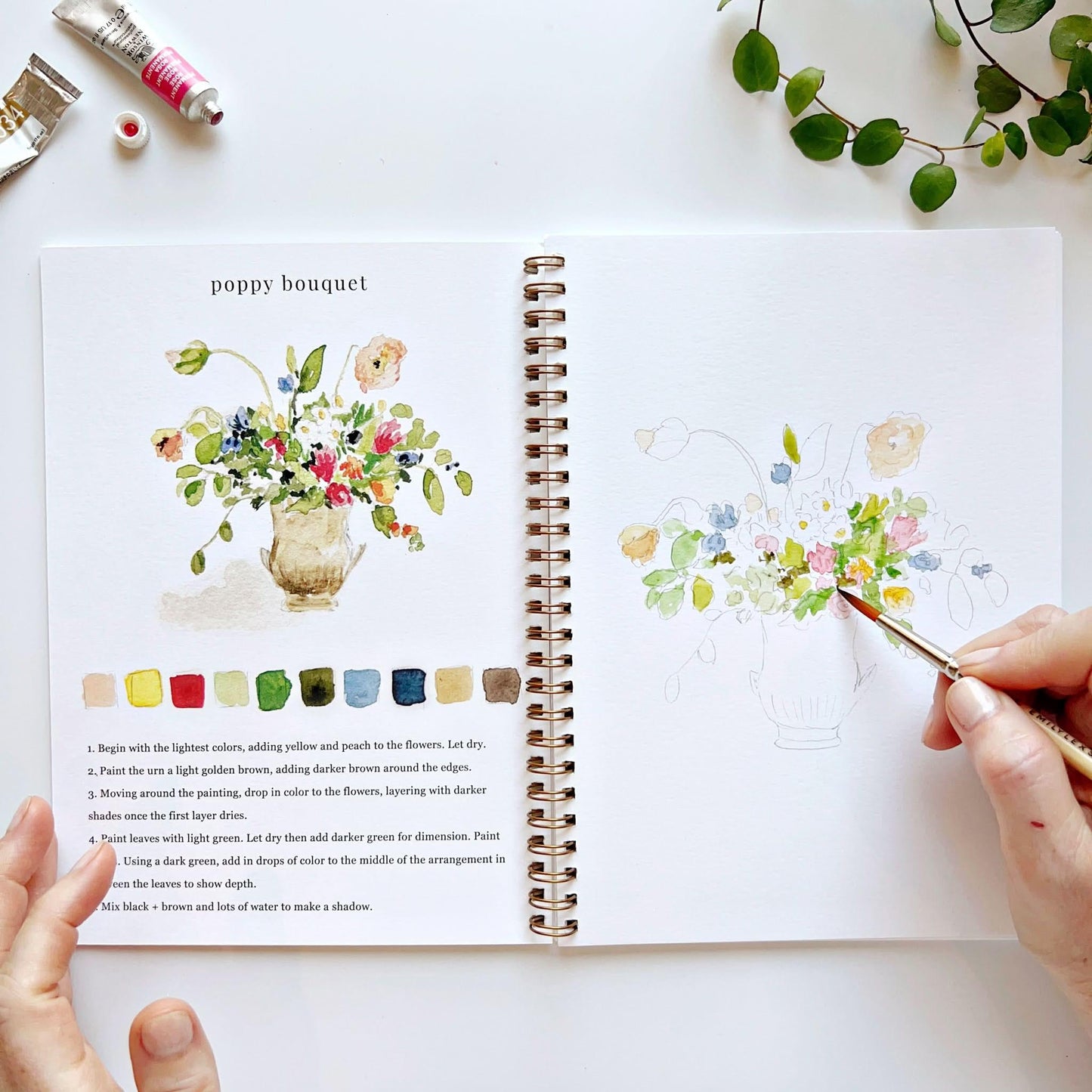 Emily Lex Studio Bouquets Watercolor Workbook available at The Good Life Boutique