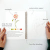 Emily Lex Studio Flowers Watercolor Workbook available at The Good Life Boutique
