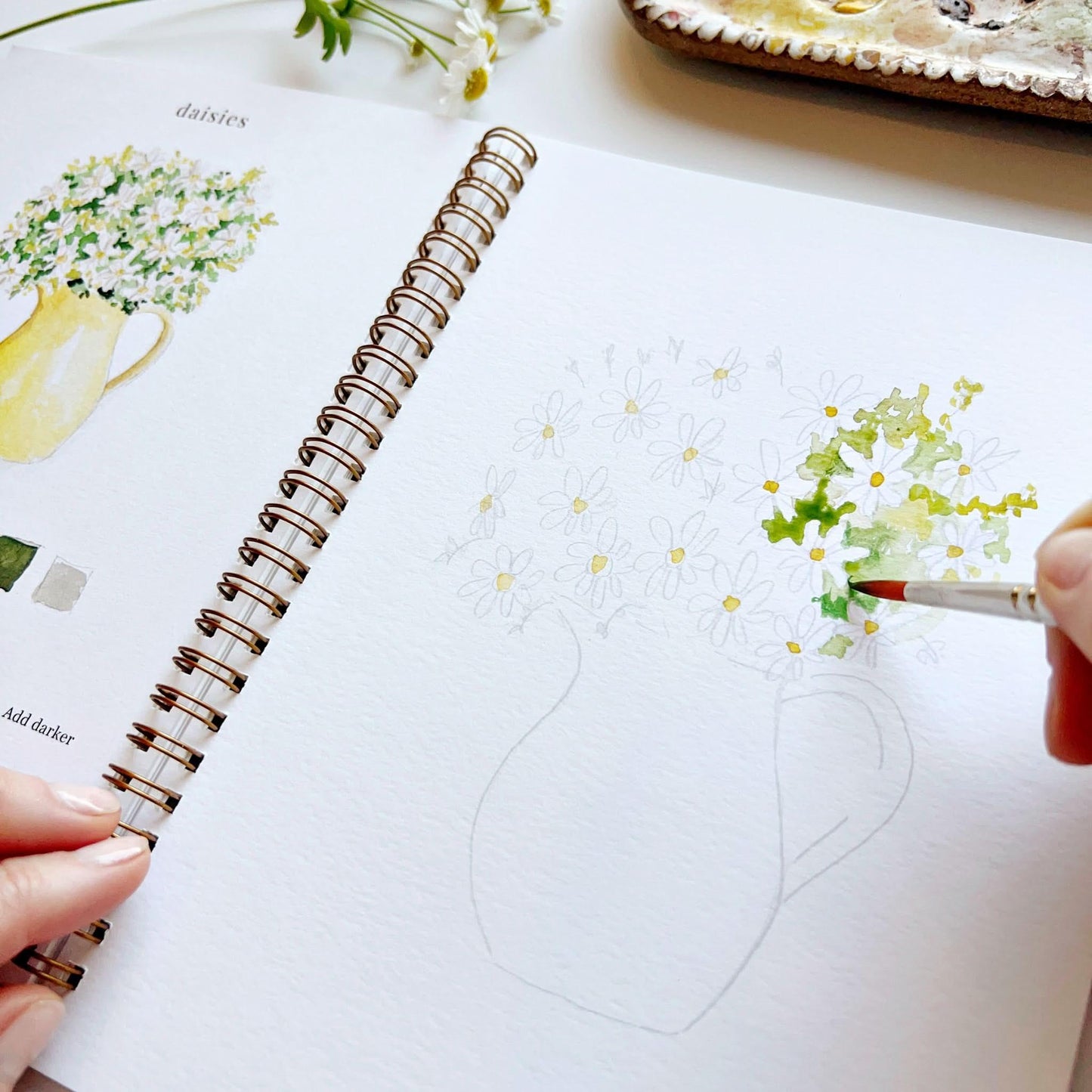 Emily Lex Studio Flowers Watercolor Workbook available at The Good Life Boutique