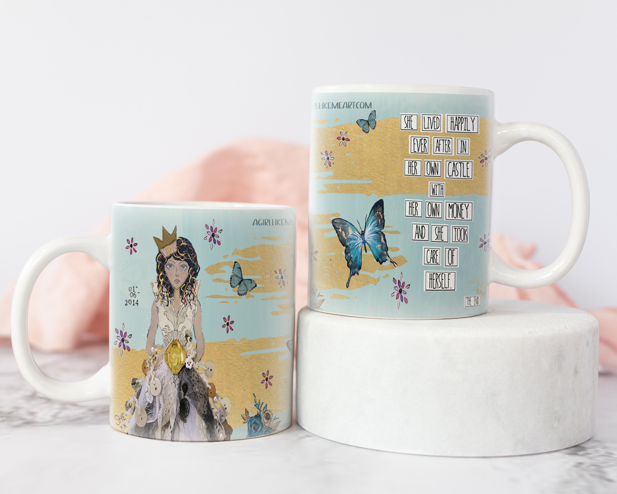A Girl Like Me Art Castles Mug - 15oz available at The Good Life Boutique