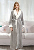 Miss Sparkling Soft Fluffy Robe  - Grey available at The Good Life Boutique