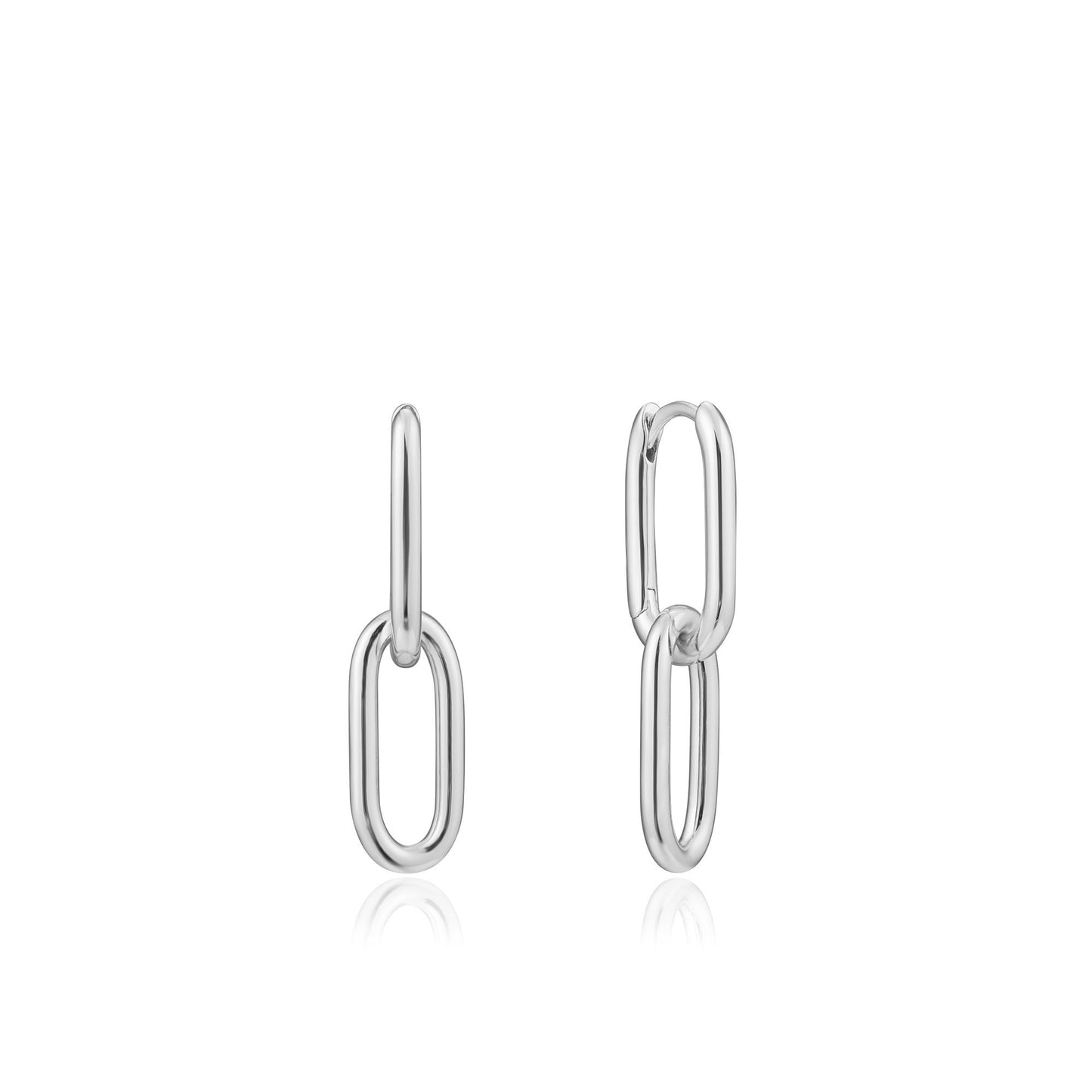 ANIA HAIE ANIA HAIE - Silver Cable Link Earrings available at The Good Life Boutique
