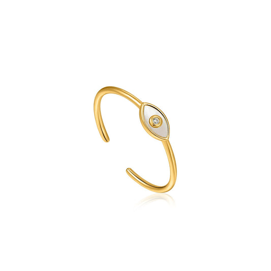 ANIA HAIE ANIA HAIE -  Eye Gold Adjustable Ring available at The Good Life Boutique
