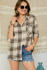 Adora Plaid Flannel Button-Up Shirts w/Front Pocket available at The Good Life Boutique