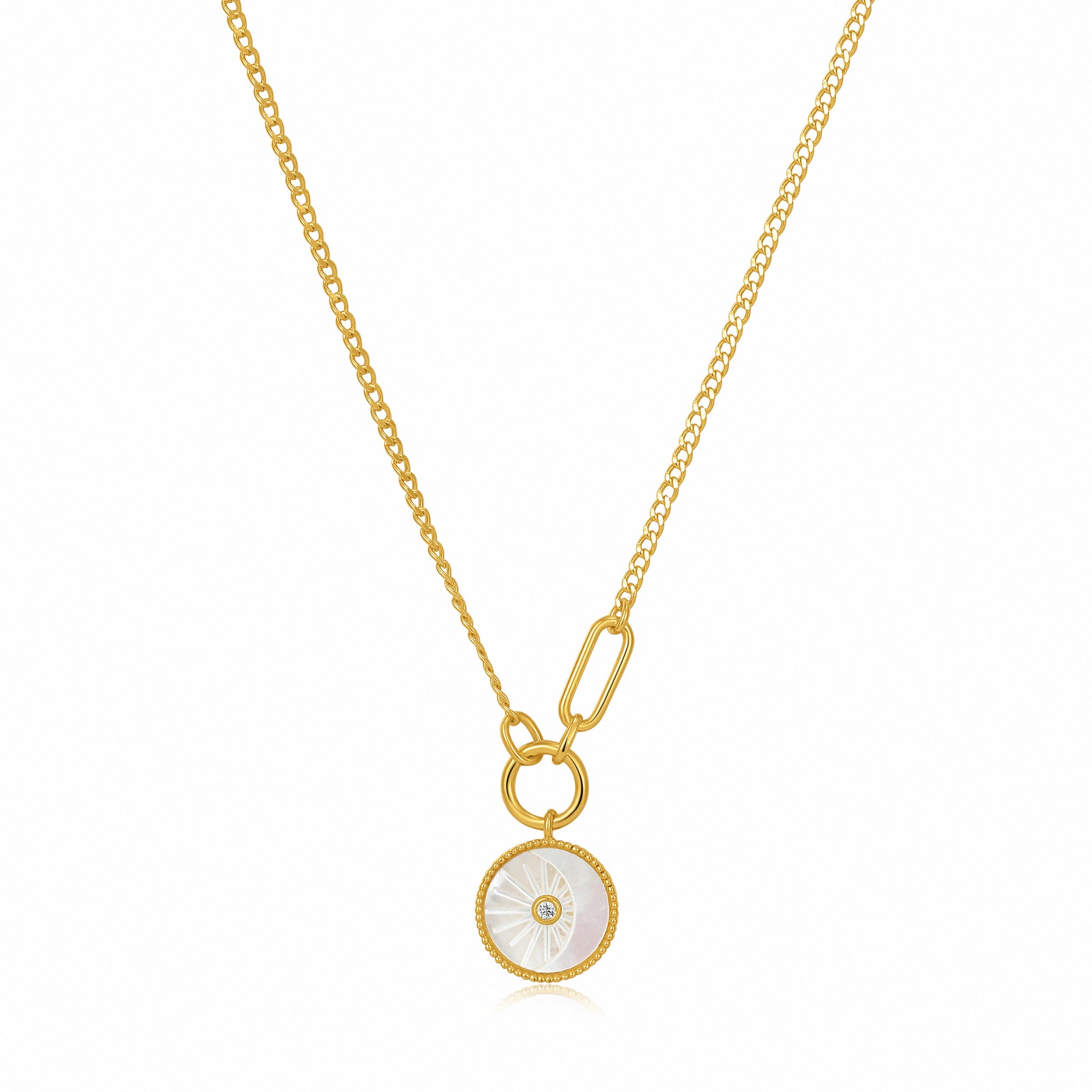 ANIA HAIE ANIA HAIE - Eclipse Emblem Gold Necklace available at The Good Life Boutique