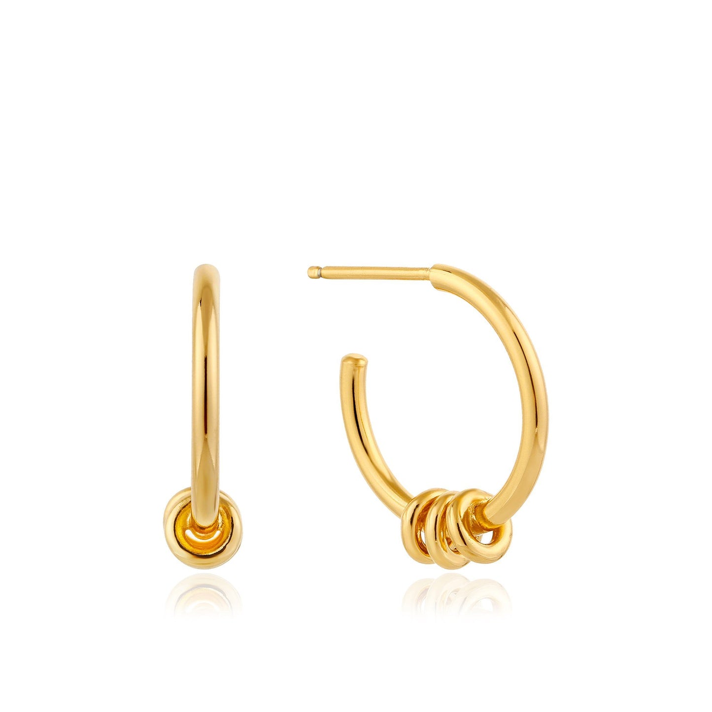 ANIA HAIE ANIA HAIE - Gold Modern Hoop Earrings available at The Good Life Boutique