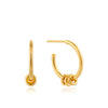 ANIA HAIE ANIA HAIE - Gold Modern Hoop Earrings available at The Good Life Boutique