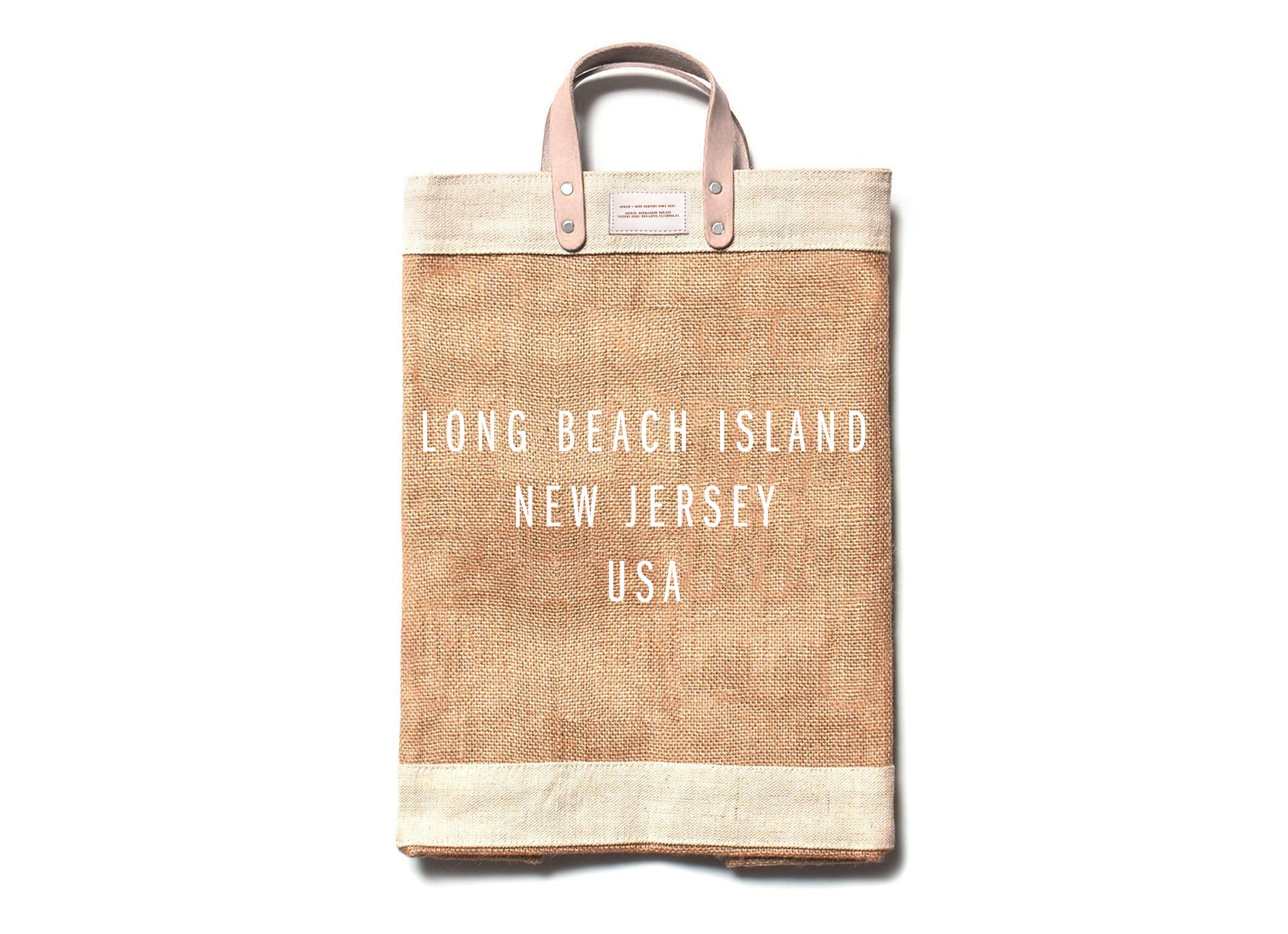 Apolis Holdings Customized LBI Market Tote available at The Good Life Boutique
