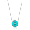 ANIA HAIE ANIA HAIE - Silver Turquoise Emblem Necklace available at The Good Life Boutique