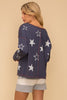 Hem & Thread Embroidered Star French Terry Pullover available at The Good Life Boutique