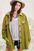 La Miel Sunset Fleece Jacket - Olive available at The Good Life Boutique