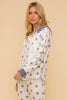 Hem & Thread Half Zip-Up Vintage Star Print Hoodie Pullover available at The Good Life Boutique