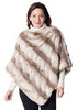 Fabulous Furs Couture Poncho Truffle Faux Chinchilla available at The Good Life Boutique