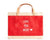 Apolis Holdings Apolis Petite Red Market Bag - Love You More available at The Good Life Boutique