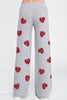 Phil Love Heart Smile Sleep Lounge Wear Set - Heather Grey available at The Good Life Boutique