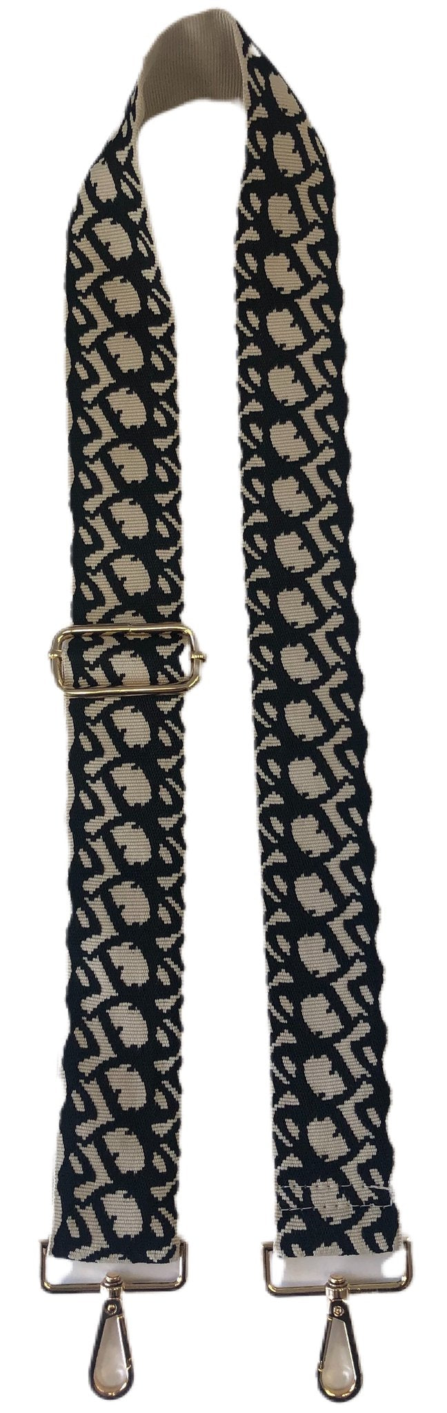 AHDORNED Cream Ground 2" Strap - Cream/Black available at The Good Life Boutique