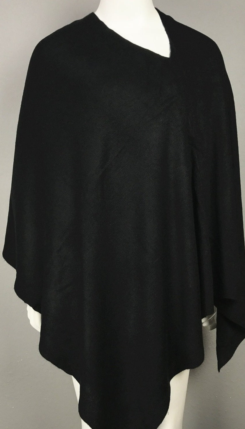 FennySun Inc. Cashmere-like Poncho - Black available at The Good Life Boutique