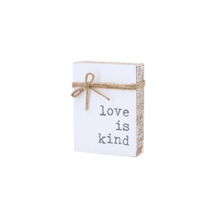 Collins Painting & Design, LLC Love Is Kind Wood Sign available at The Good Life Boutique