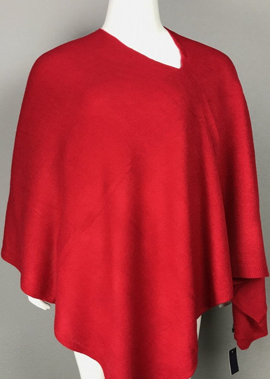 FennySun Inc. Cashmere-like Poncho - Red available at The Good Life Boutique