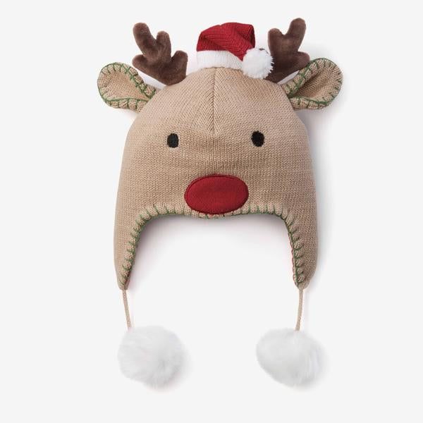 Elegant Baby Aviator Reindeer Hat 0-12 Mo available at The Good Life Boutique