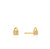 ANIA HAIE ANIA HAIE - Gold Padlock Sparkle Stud Earrings available at The Good Life Boutique