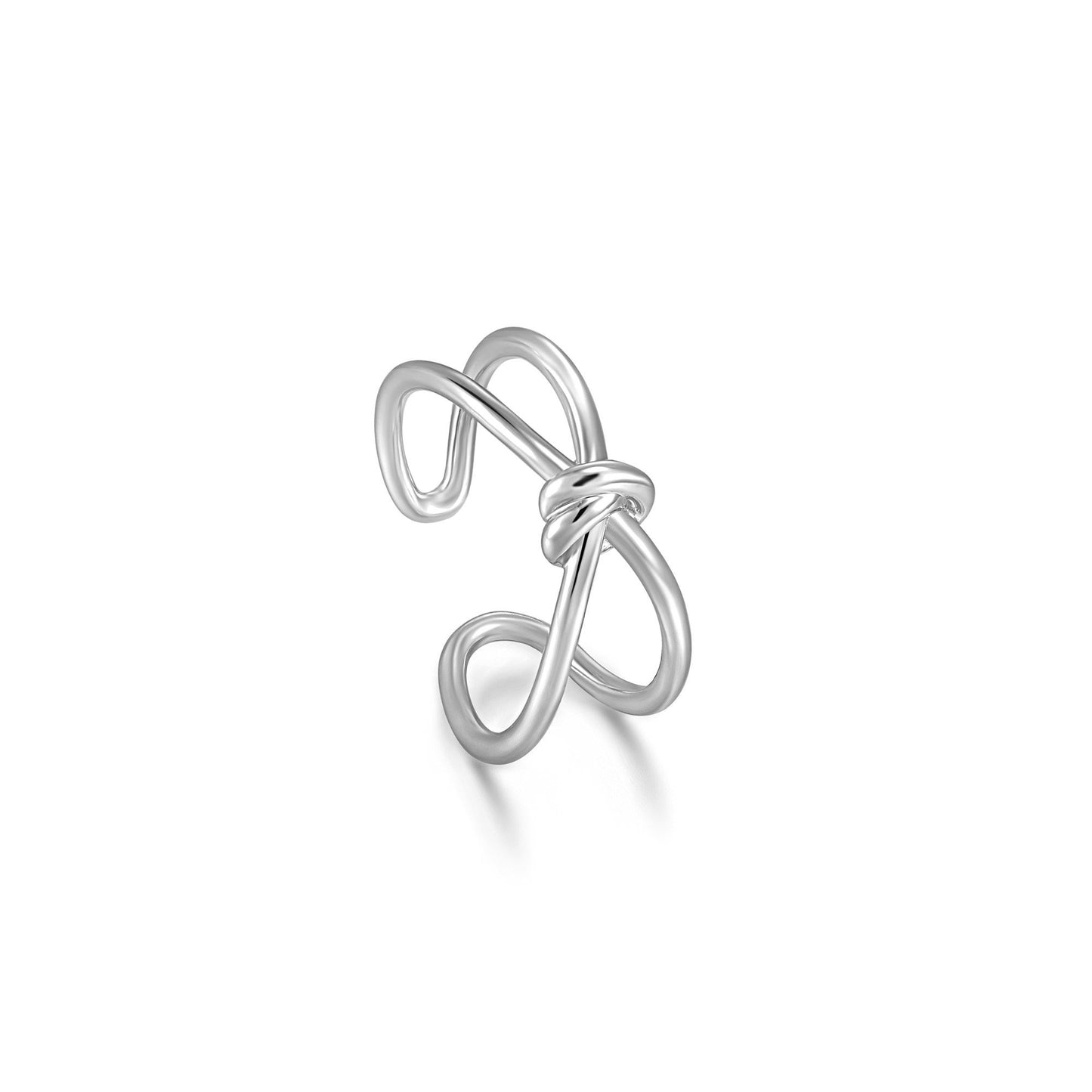 ANIA HAIE ANIA HAIE - Silver Knot Double Band Adjustable Ring available at The Good Life Boutique