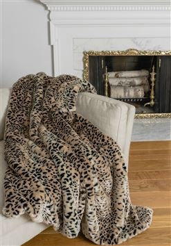 Fabulous Furs Signature Series Throw Faux Cheetah 60" X 72" available at The Good Life Boutique