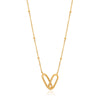 ANIA HAIE ANIA HAIE - Gold Beaded Chain Link Necklace available at The Good Life Boutique