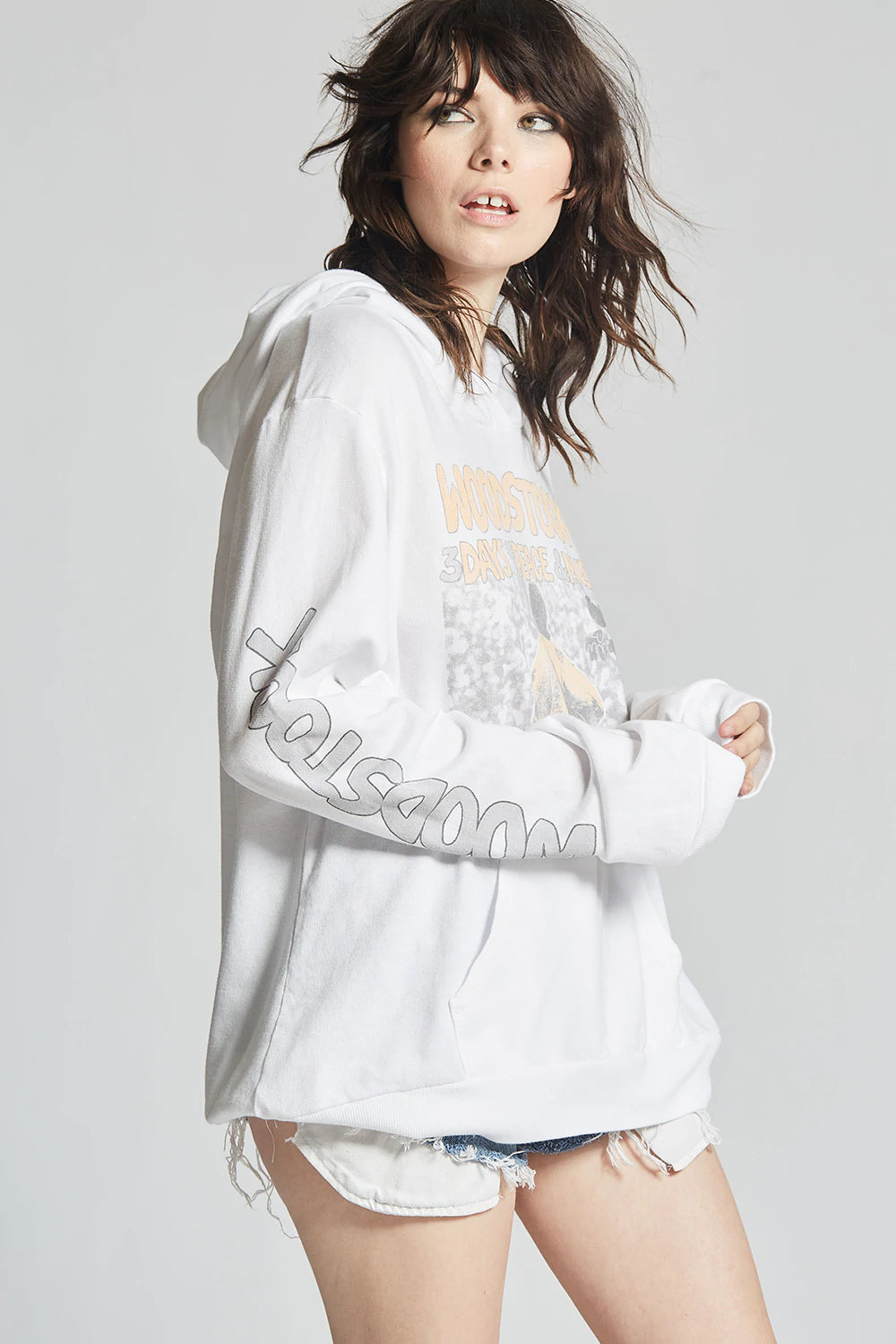 Peace hoodie white clearance