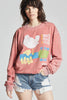 Recycled Karma Woodstock Peace & Music Ls Sweatshirt - Paprika available at The Good Life Boutique