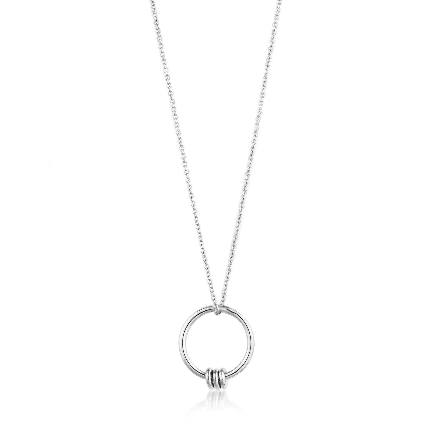 ANIA HAIE ANIA HAIE - Silver Modern Circle Necklace available at The Good Life Boutique