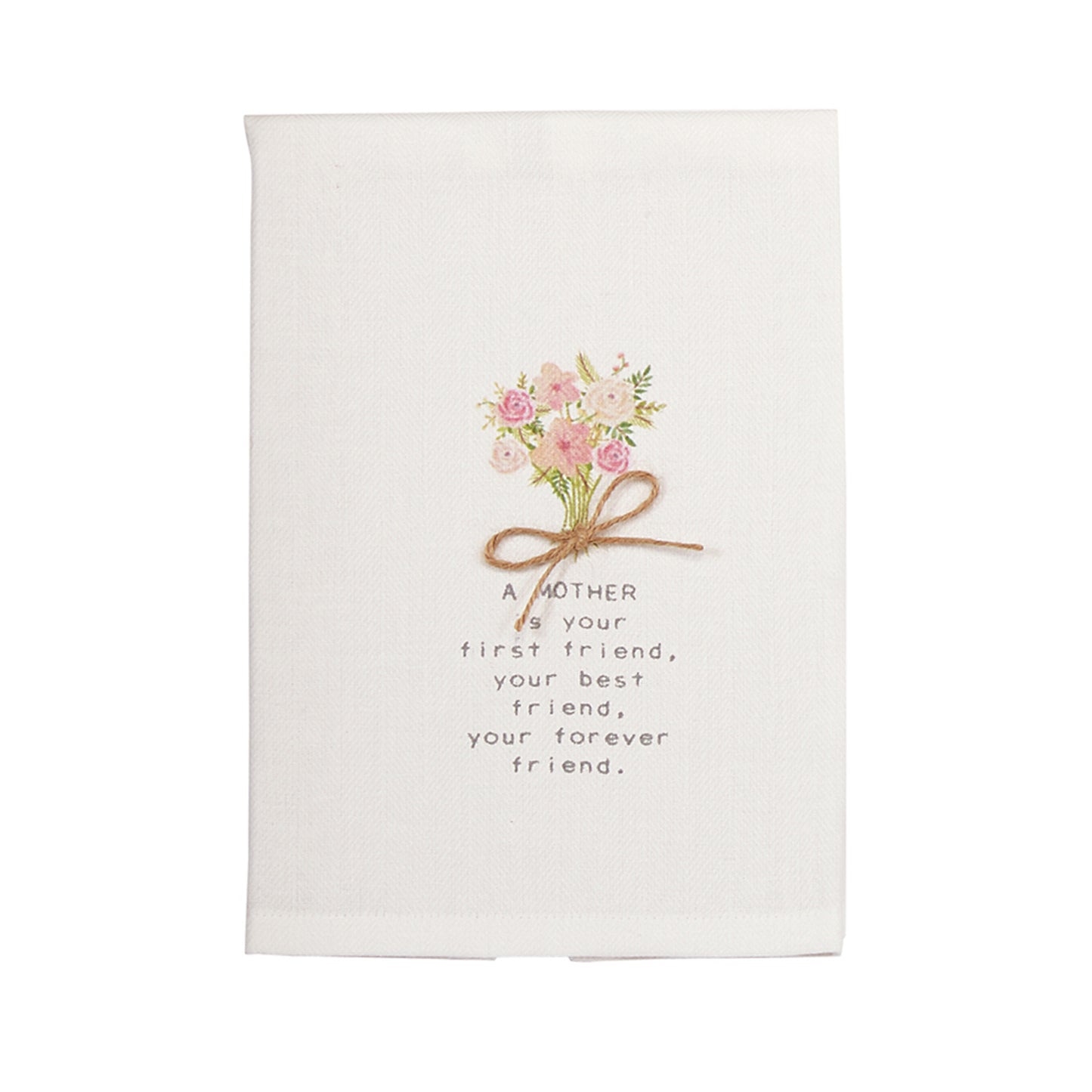 Mud Pie Mom Bouquet Floral Hand Towel available at The Good Life Boutique