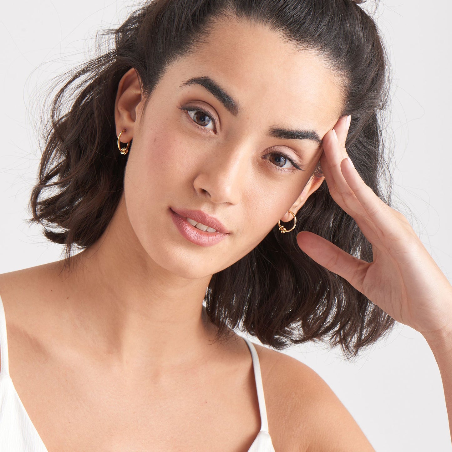 ANIA HAIE ANIA HAIE - Gold Modern Hoop Earrings available at The Good Life Boutique