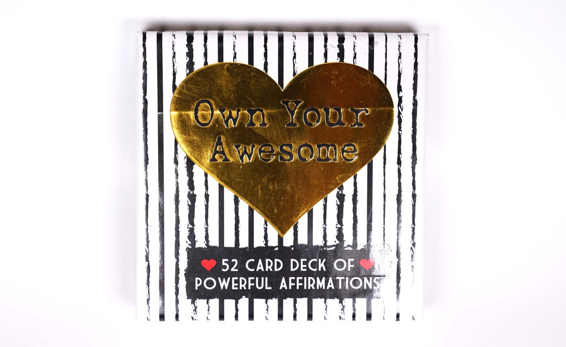 Your Joyologist Own Your Awesome - 52 Card Deck of Powerful Affirmations available at The Good Life Boutique