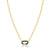 ANIA HAIE ANIA HAIE - Forest Green Enamel Carabiner Gold Necklace available at The Good Life Boutique