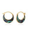 ANIA HAIE ANIA HAIE - Gold Tidal Abalone Crescent Earrings available at The Good Life Boutique