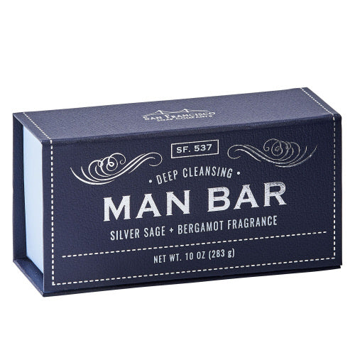 Commonwealth Soap & Toiletries Silver Sage & Bergamot Man Bar available at The Good Life Boutique