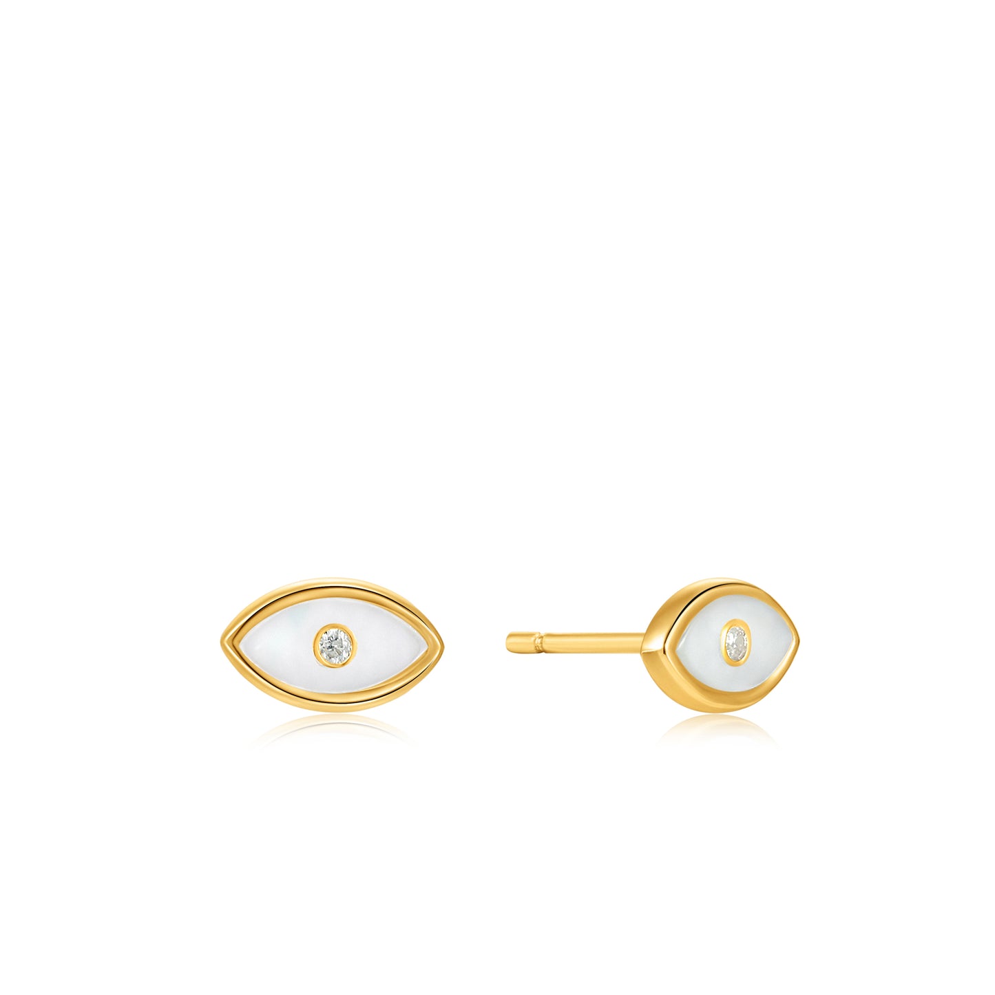 ANIA HAIE ANIA HAIE - Evil Eye Gold Stud Earrings available at The Good Life Boutique