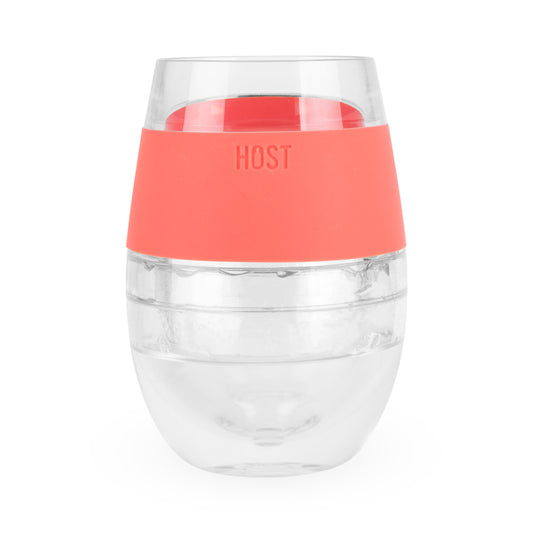 True Brands Wine Freeze Cooling Cup - Coral available at The Good Life Boutique