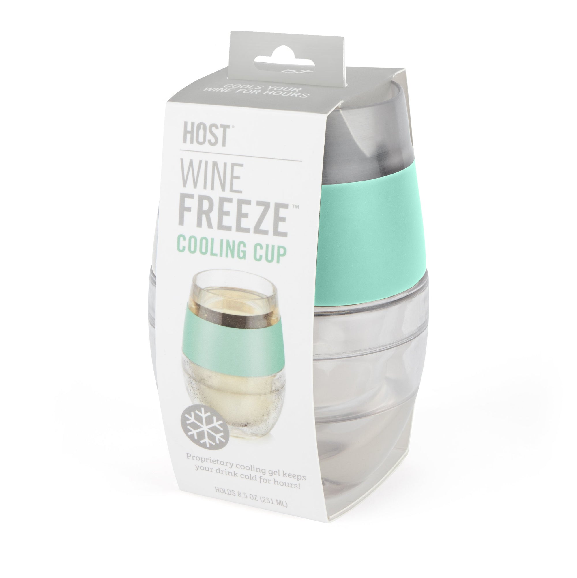 True Brands Wine Freeze Cooling Cup - Mint available at The Good Life Boutique
