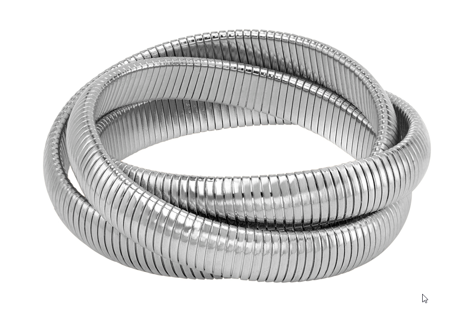 Designs by Janis Savitt INC Janis Savitt - Rhodium Triple Cobra Bracelet available at The Good Life Boutique