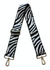 AHDORNED Animal Print Adjustable Bag Strap - Black/White Zebra available at The Good Life Boutique